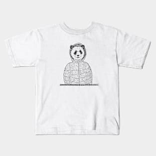 Panda in a Coat Kids T-Shirt